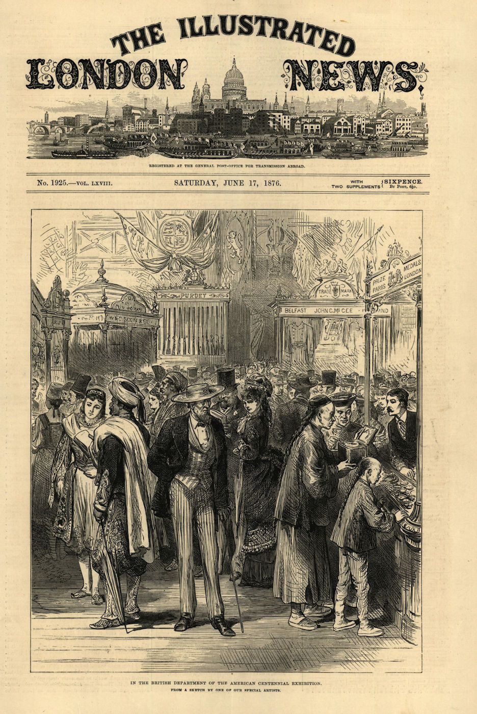 The British department of the American Centennial Exhibition. Pennsylvania 1876